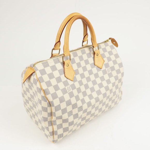 Speedy 30 Damier Azur Hand Bag - Picture 4 of 9